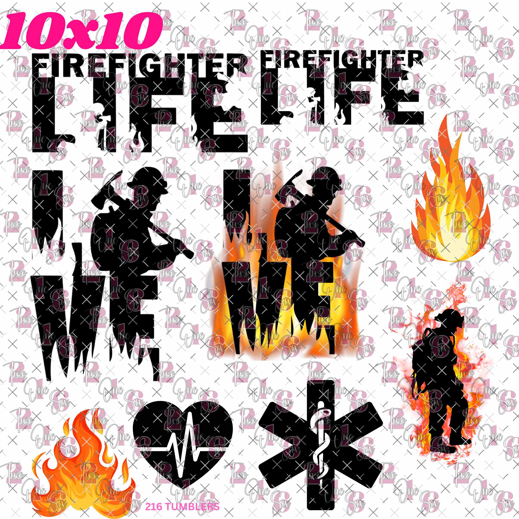 422 FIREFIGHTER - 216 Tumblers