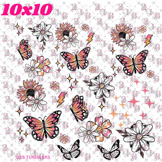 425 SUMMERTIME BUTTERFLIES - 216 Tumblers