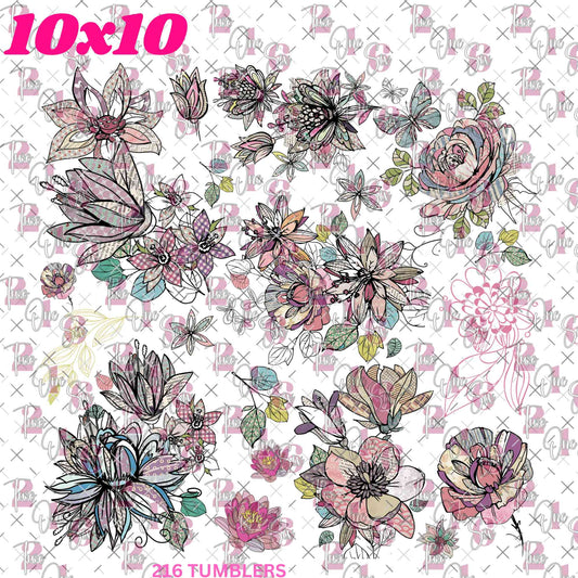 430 SOME STRANGE FLOWERS BUT LOOKS COOL - 216 Tumblers