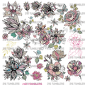 430 SOME STRANGE FLOWERS BUT LOOKS COOL - 216 Tumblers