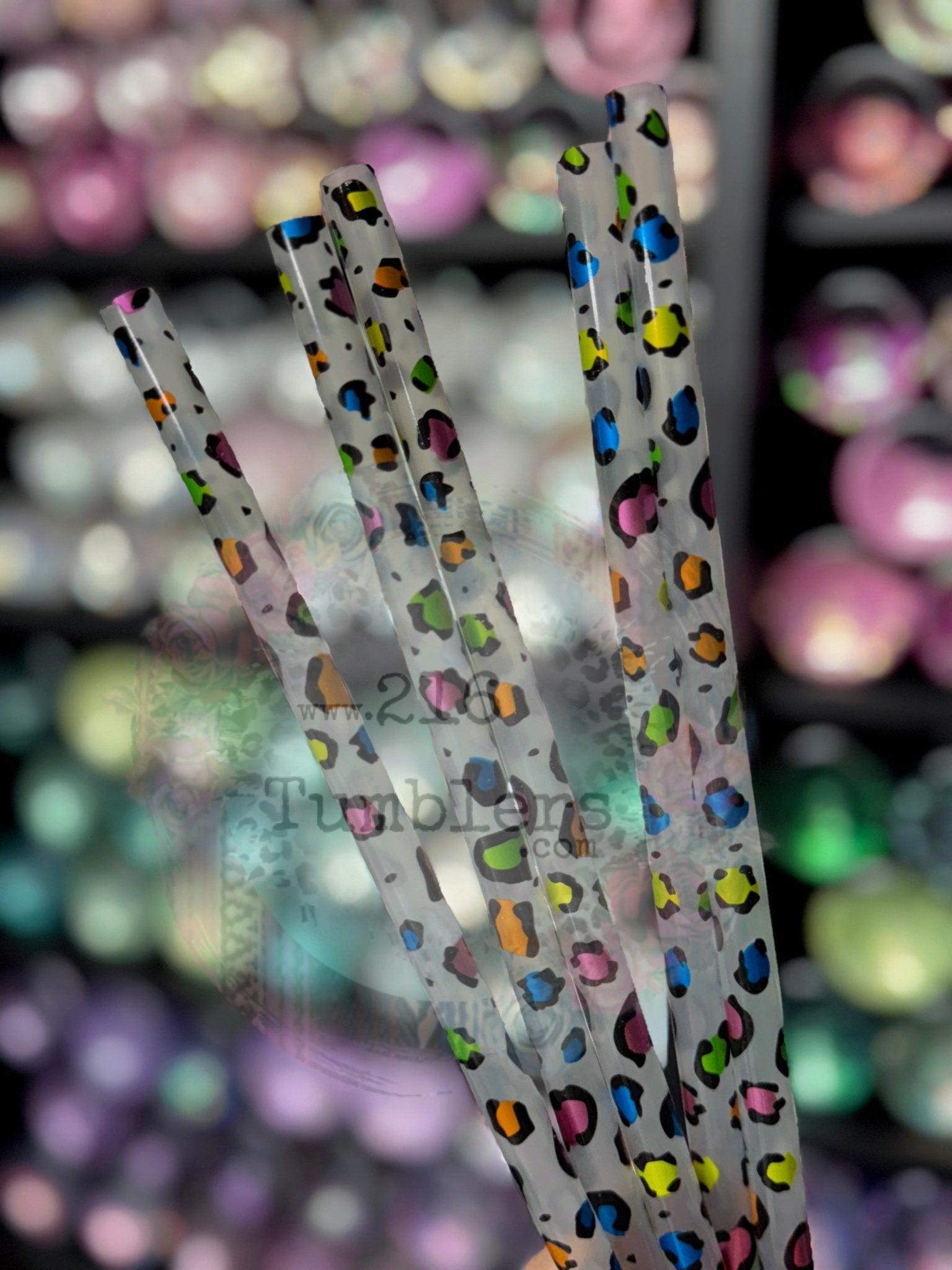 433 Colorful Chrome Leopard (clear) 32 - 40oz - 216 Tumblers