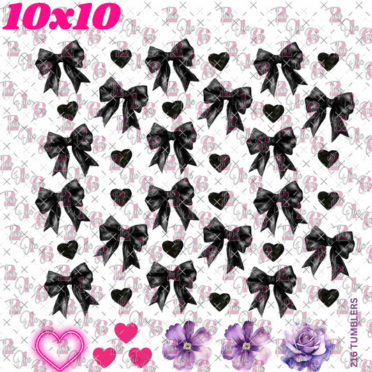 441 BLACK BOWS - 216 Tumblers