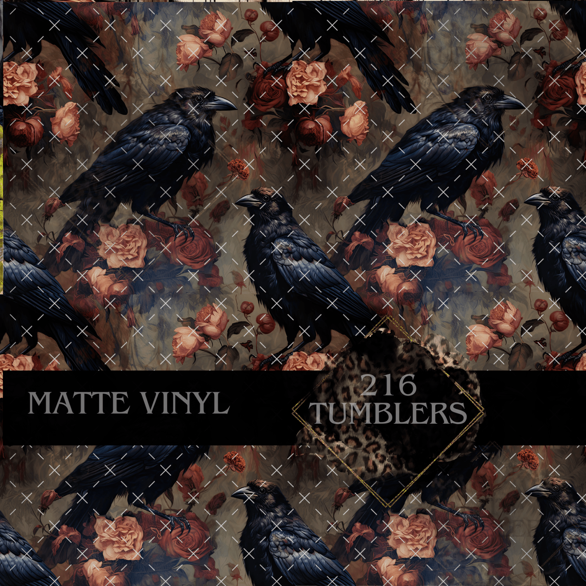 445 THE CROW - 216 Tumblers