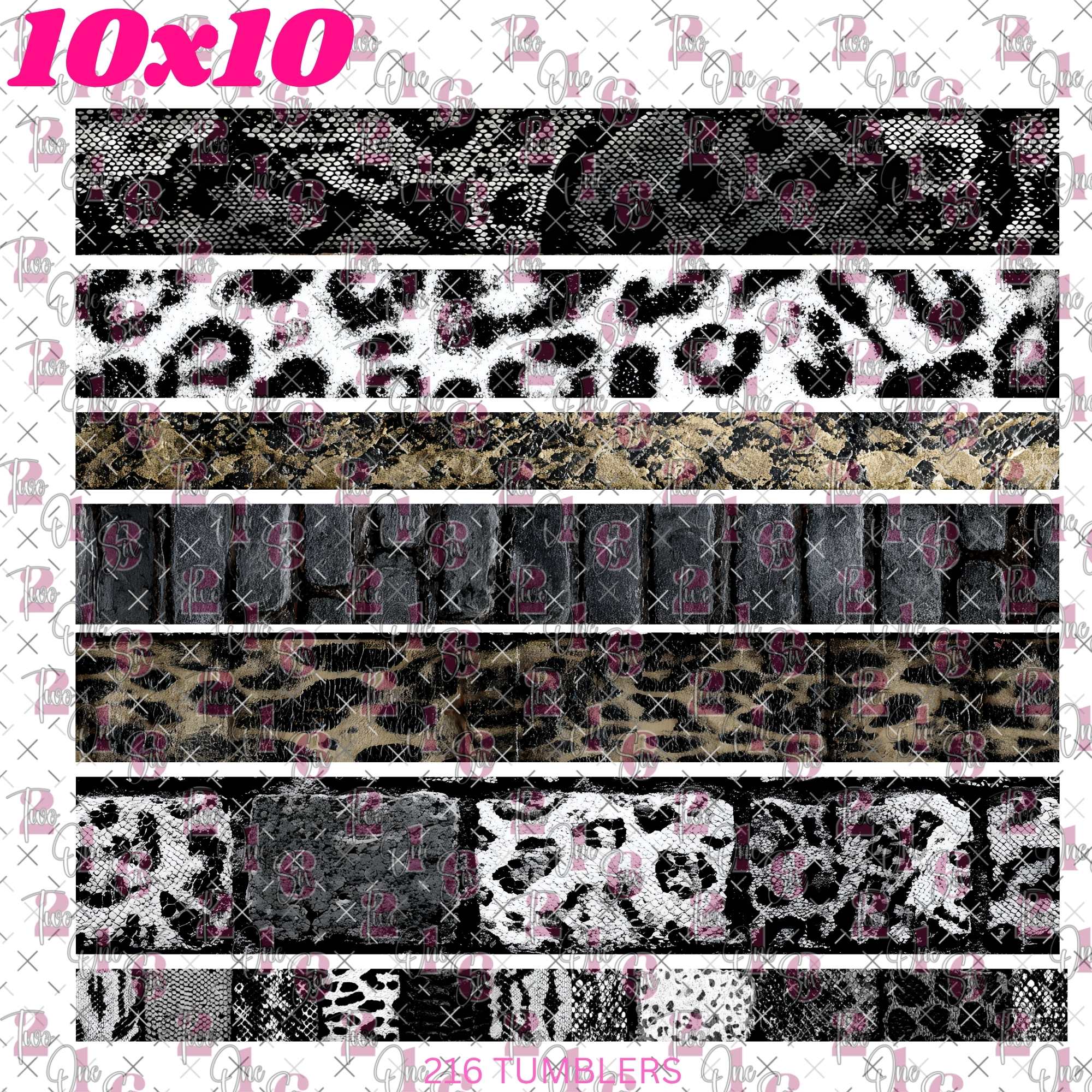 448 MONO ANIMAL BANDS - 216 Tumblers