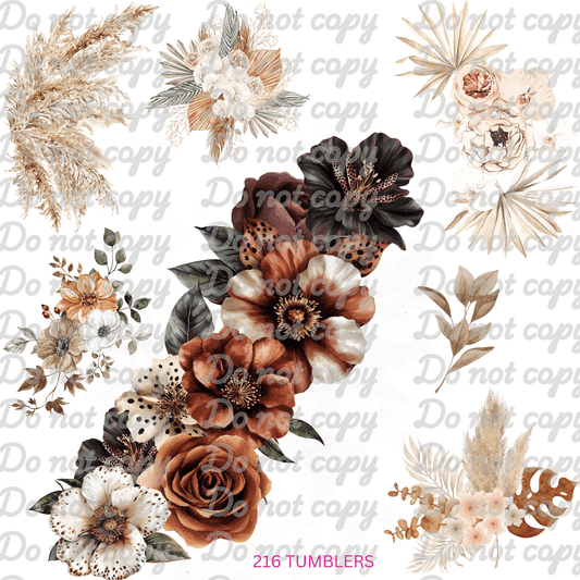 454 BOHO VIBE FLORAL - 216 Tumblers