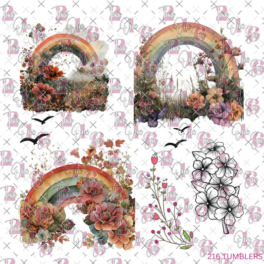 455 MUTED RAINBOWS - 216 Tumblers