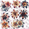 462 WATERDROP FLORALS - 216 Tumblers