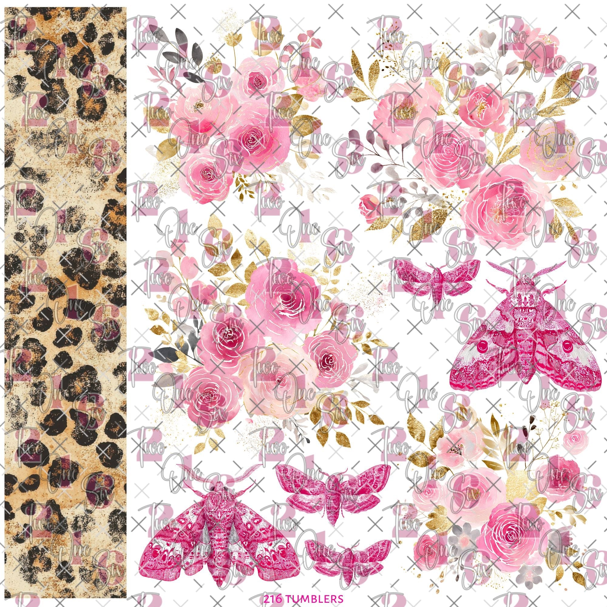 478 PRETTY IN PINK - 216 Tumblers