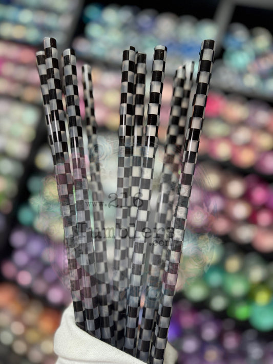 494 Dark Tinted Black Checkered 32 - 40oz - 216 Tumblers