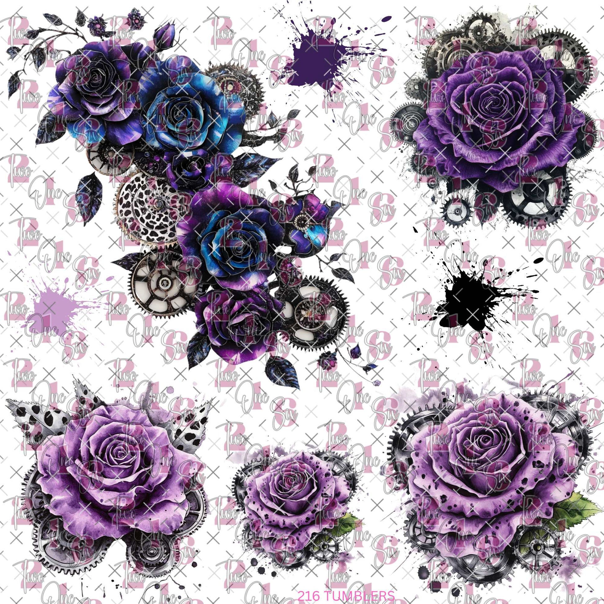 496 PURPLE PUNK - 216 Tumblers