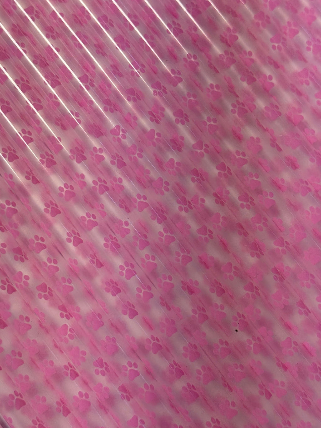 502 Pink Paw Prints (Clear) 32 - 40oz - 216 Tumblers