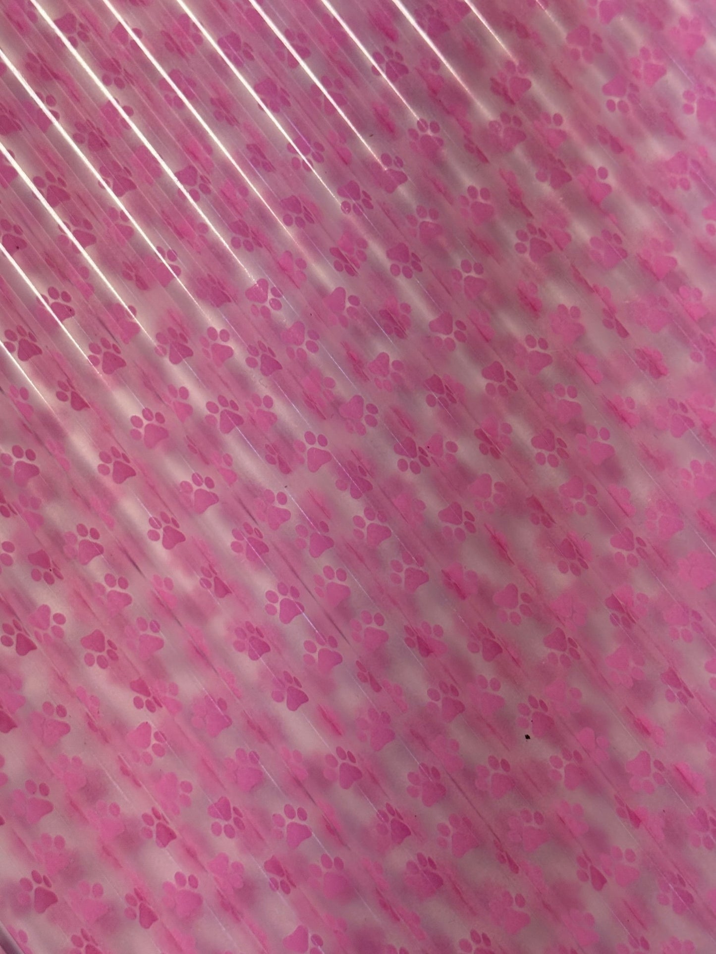 502 Pink Paw Prints (Clear) 32 - 40oz - 216 Tumblers