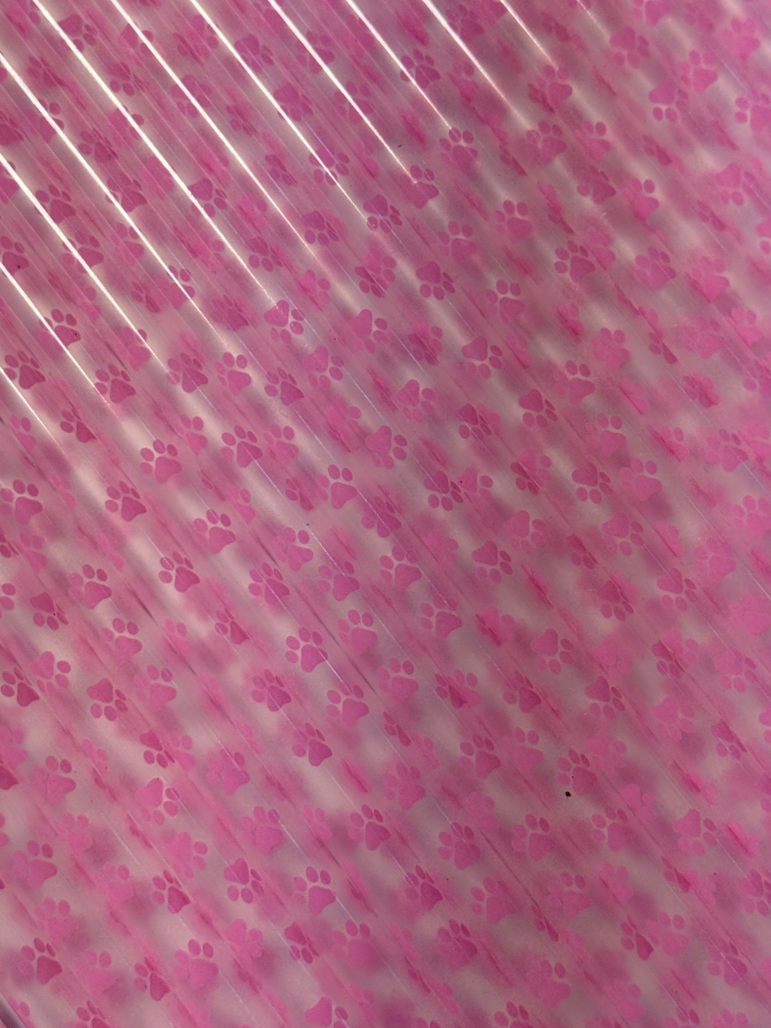 502 Pink Paw Prints (Clear) 32 - 40oz - 216 Tumblers