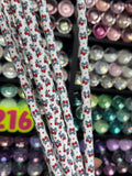 509 Cherries w/bows (White) 32 - 40oz - 216 Tumblers