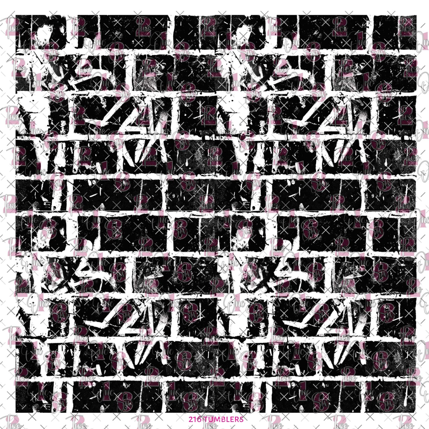 516 GRAFITTI BRICK - 216 Tumblers