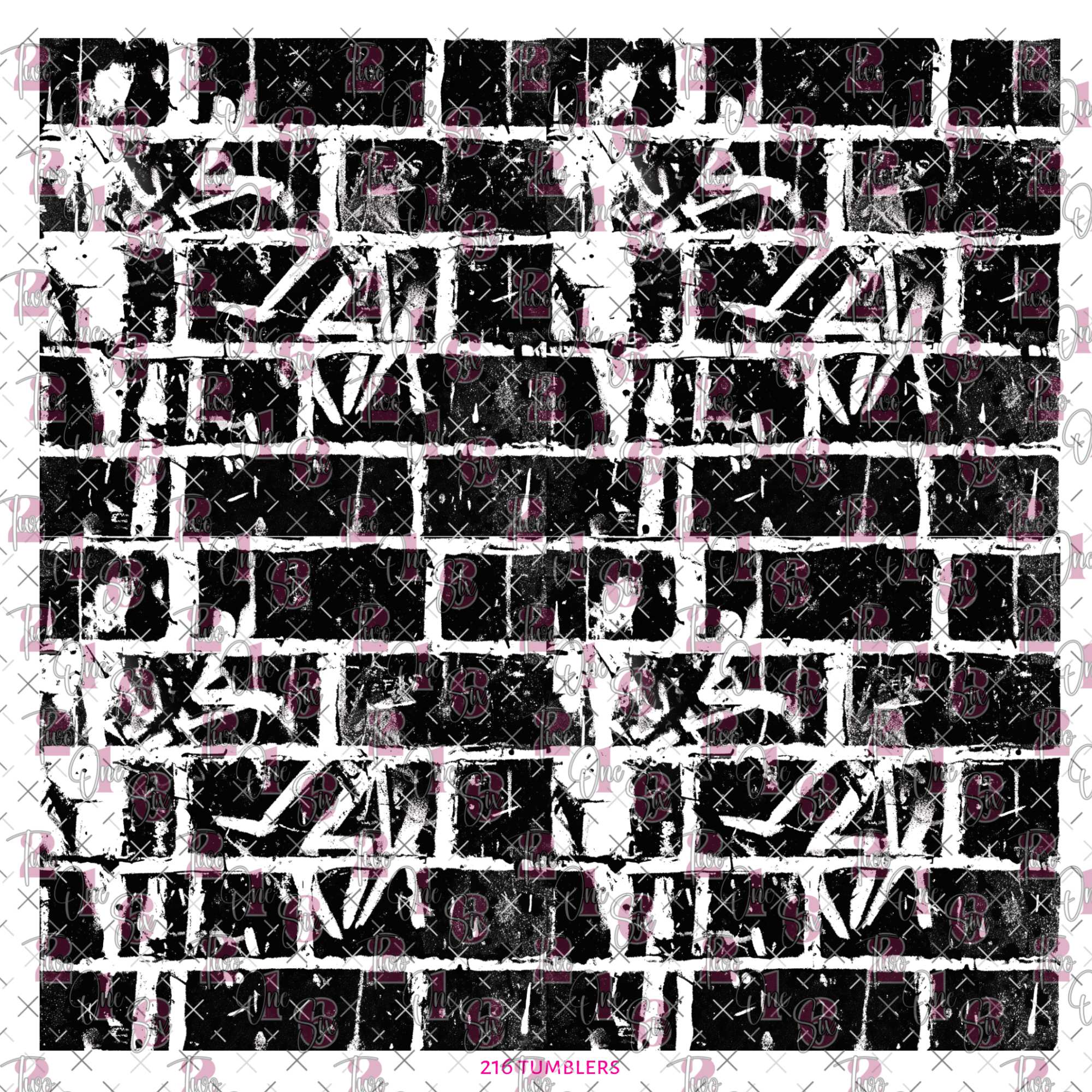 516 GRAFITTI BRICK - 216 Tumblers