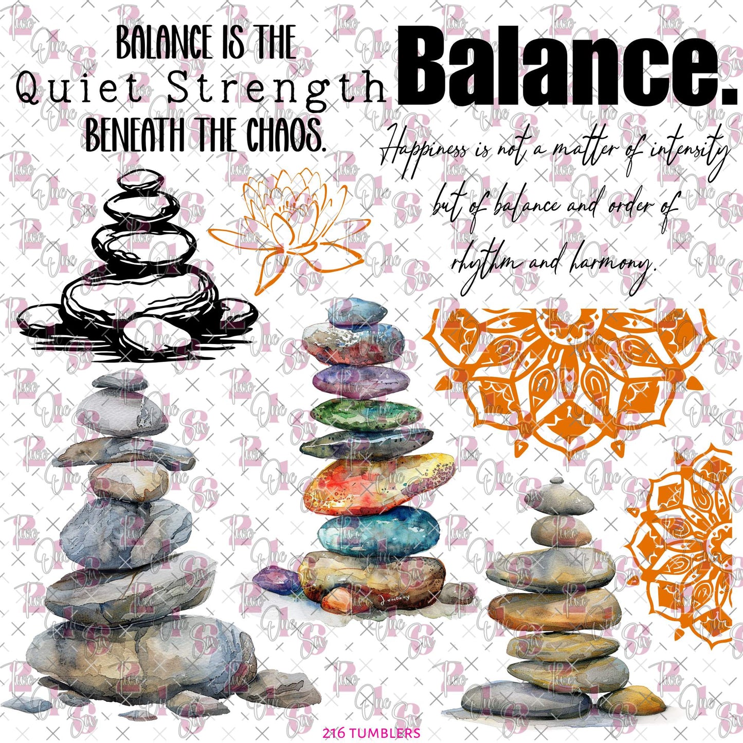 517 BALANCE ROCKS - 216 Tumblers