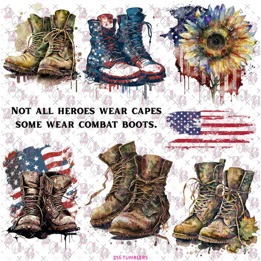 518 MILITARY BOOTS* - 216 Tumblers