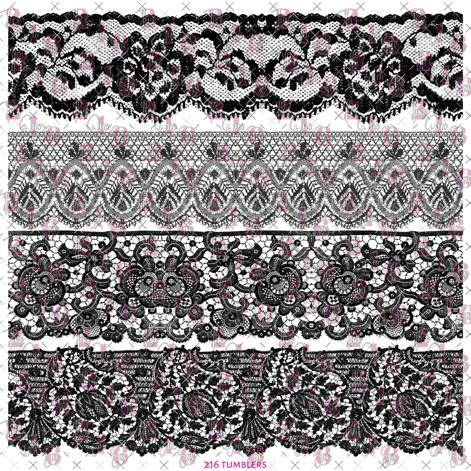 519 LACE BANDS - 216 Tumblers