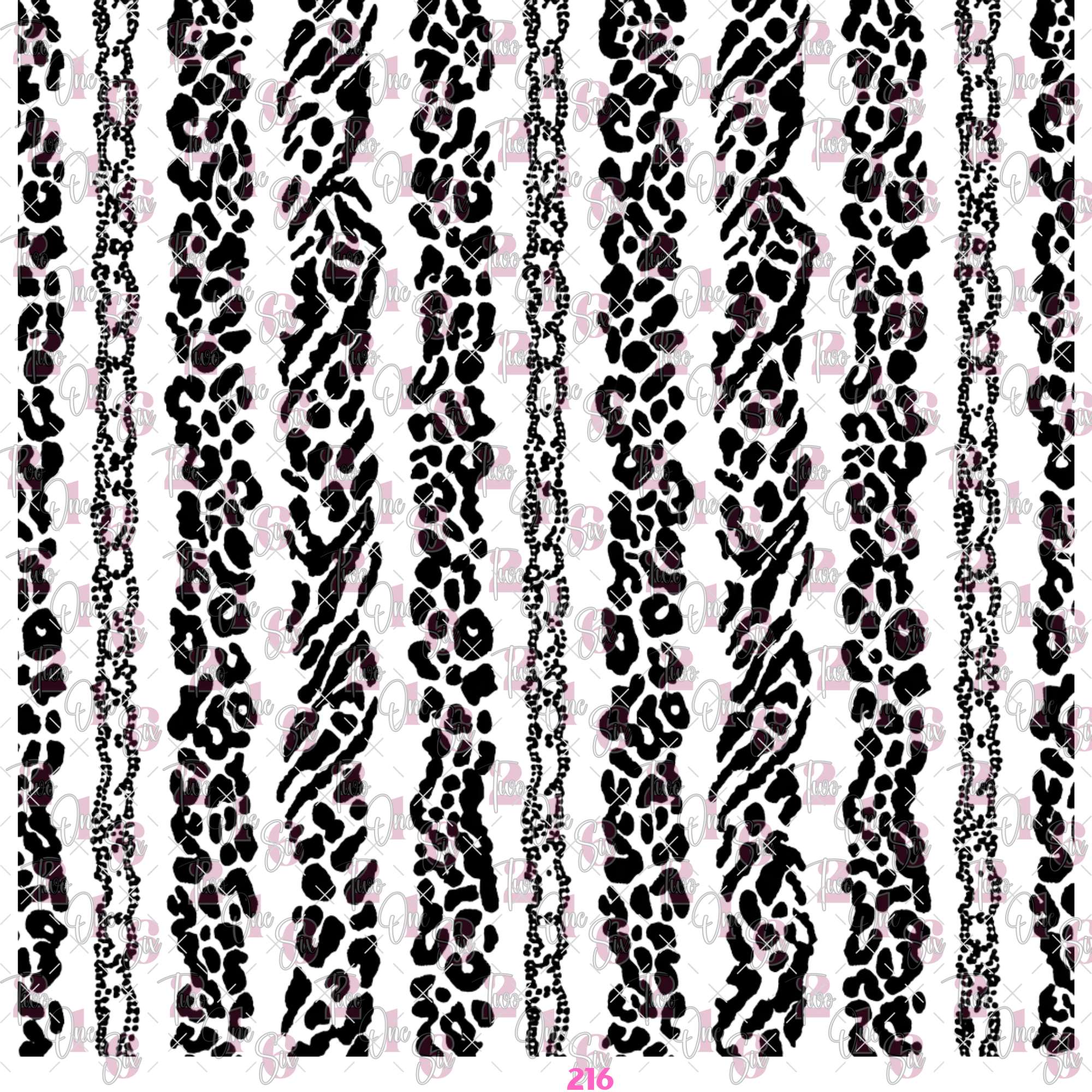528 ANIMAL OUTLINE STRIPS - 216 Tumblers