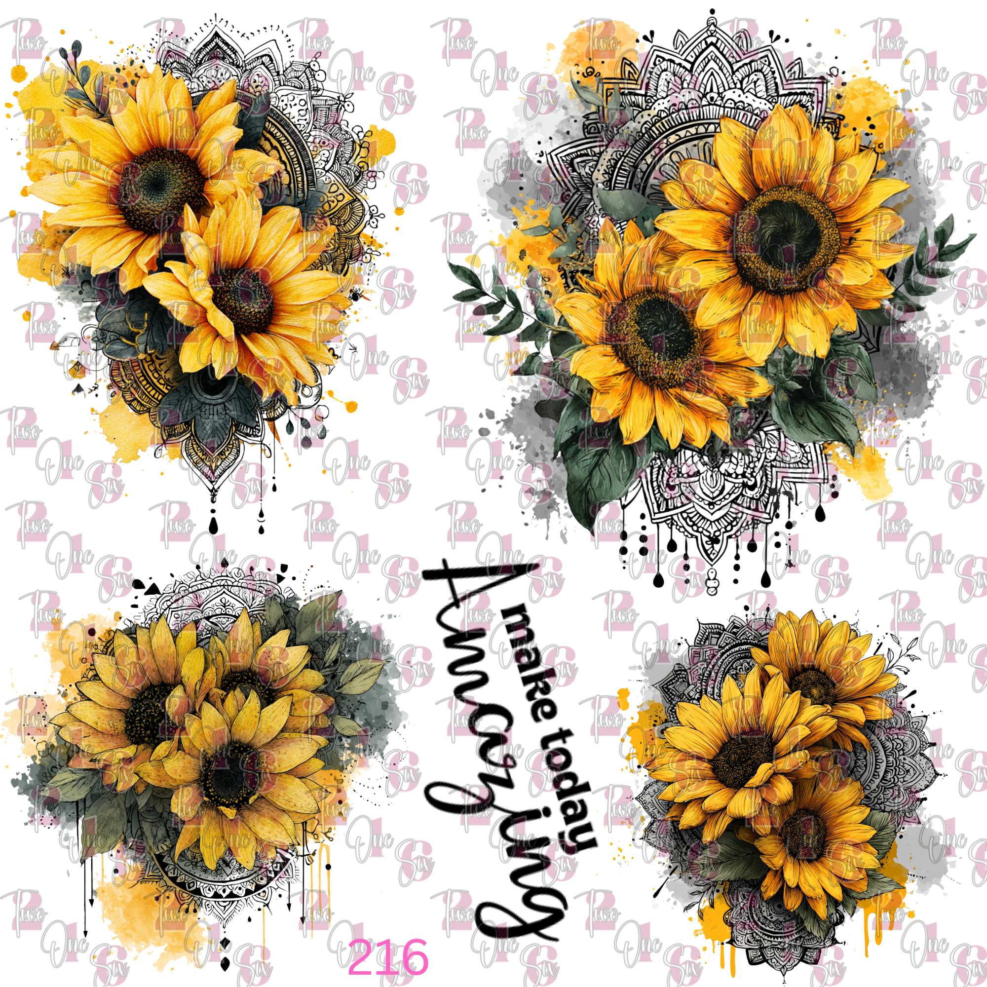 533 SUNFLOWER - 216 Tumblers