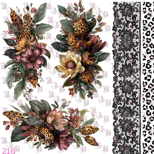 540 FALL FLORAL W/OUTLINES - 216 Tumblers