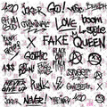 543 GRAFITTI WORDS IN BLACK OR WHITE - 216 Tumblers