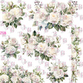 544 WHITE FLORALS - 216 Tumblers