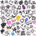 545 GRAFITTI SYMBOLS - 216 Tumblers