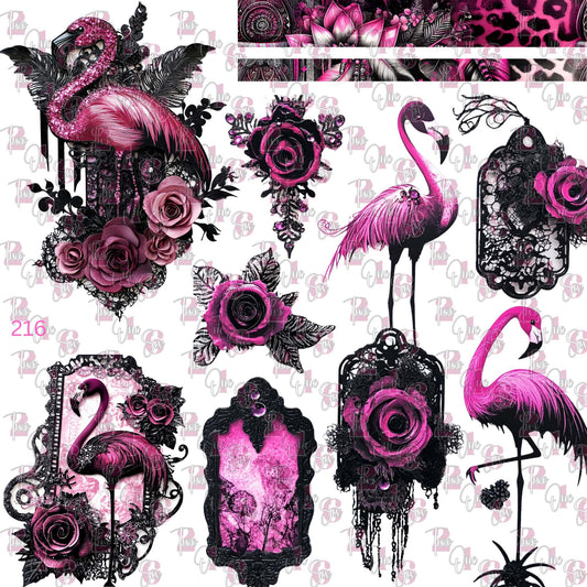 559 FLAMINGO BARBIE - 216 Tumblers