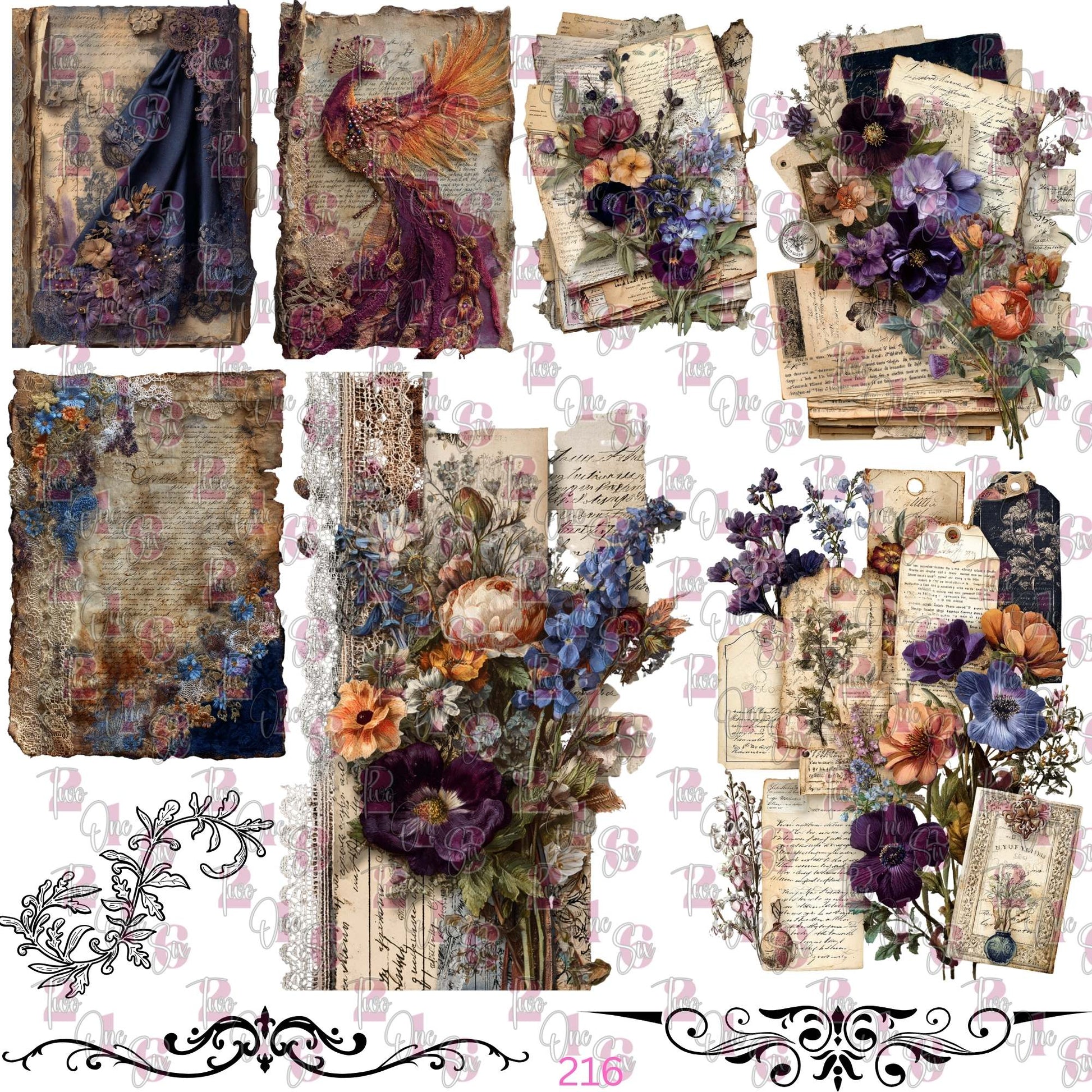 560 VICTORIAN SCRAP BOOK STUFF...... KINDA..... THINGS - 216 Tumblers