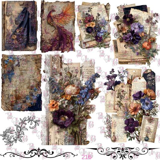 560 VICTORIAN SCRAP BOOK STUFF...... KINDA..... THINGS - 216 Tumblers