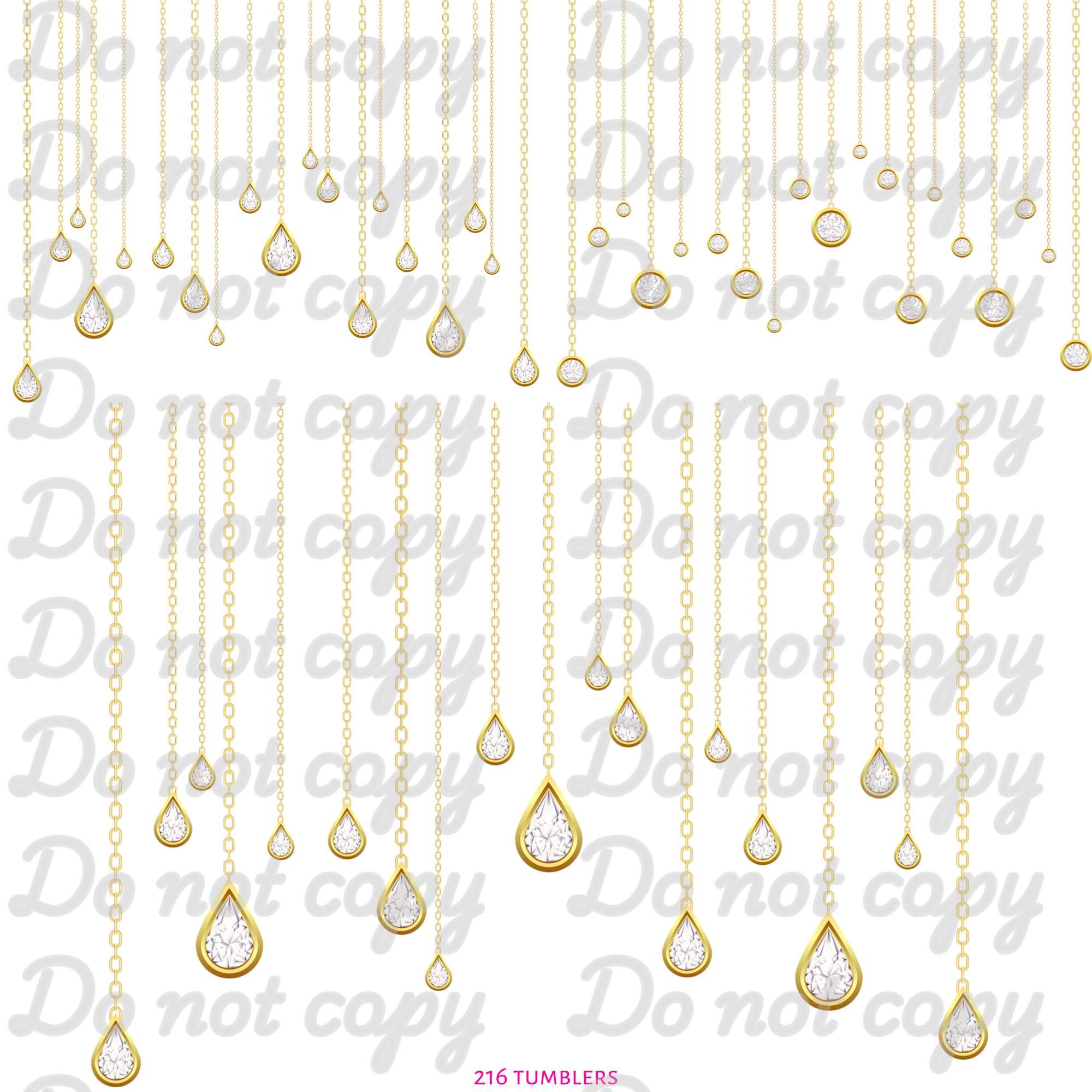 565 DROPS OF DIAMONDS - 216 Tumblers
