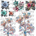 566 SOME FLOWER TYPE STUFF - 216 Tumblers