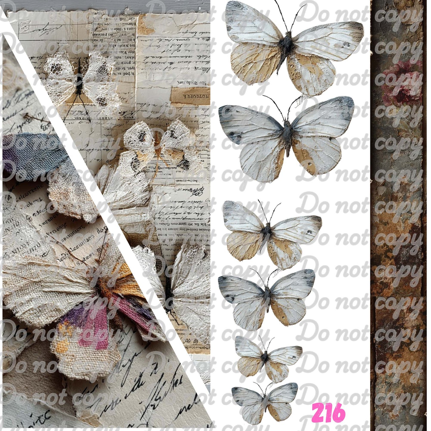 582 FLUTTERING ELEGANCE - 216 Tumblers