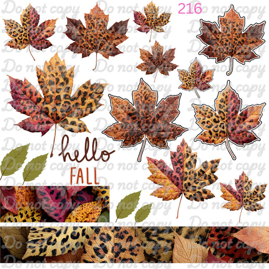 583 FALL LEOAPRD LEAFS - 216 Tumblers