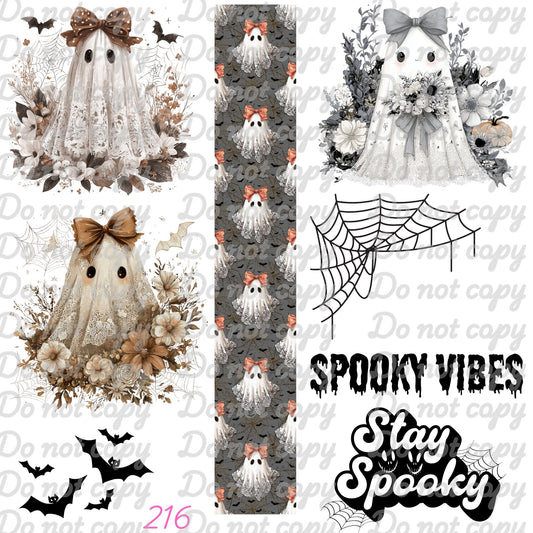 589 SPOOKY GHOSTS - 216 Tumblers