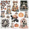 591 SPOOKY GHOSTS QUILTED - 216 Tumblers