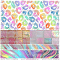 599 RAINBOW LEOPARD / SQUARES BIRTHDAY DROP - 216 Tumblers