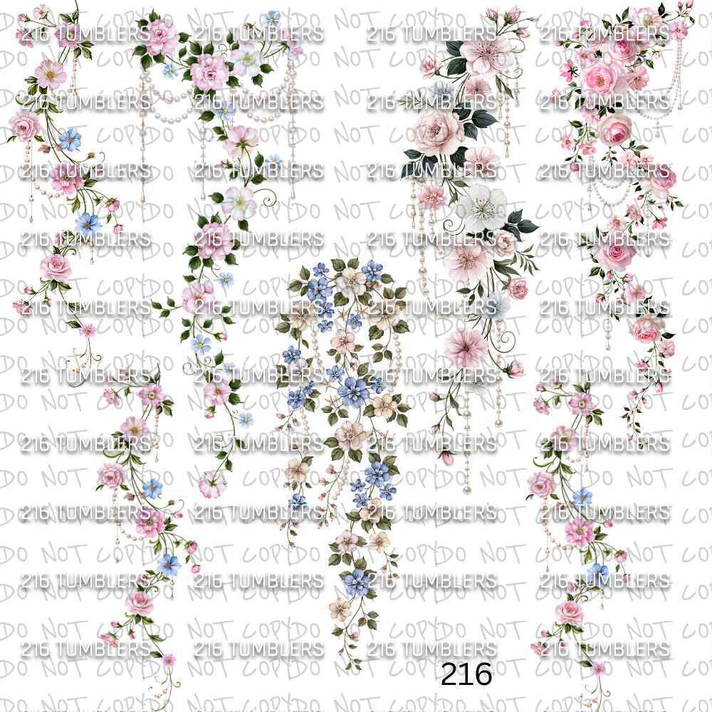 1235 CASCADING FLORAL AND PEARLS