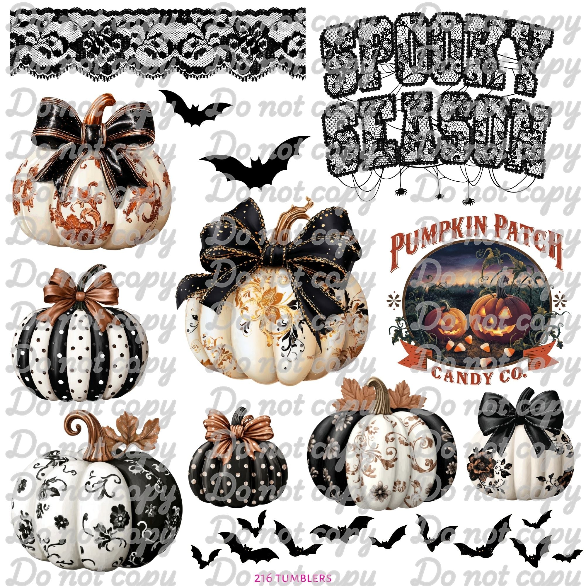 602 PUMPKIN CHIC - 216 Tumblers