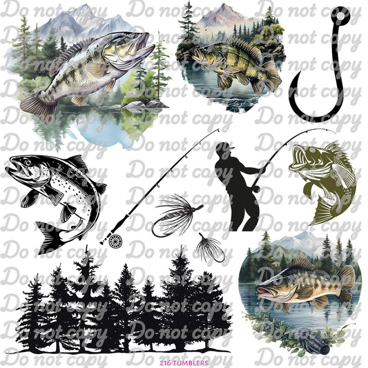 605 FISHING BIRTHDAY DROP - 216 Tumblers