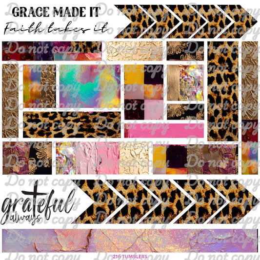 606 LIKE...GREAT COLOR COMBO....AND LEOPARD! - 216 Tumblers