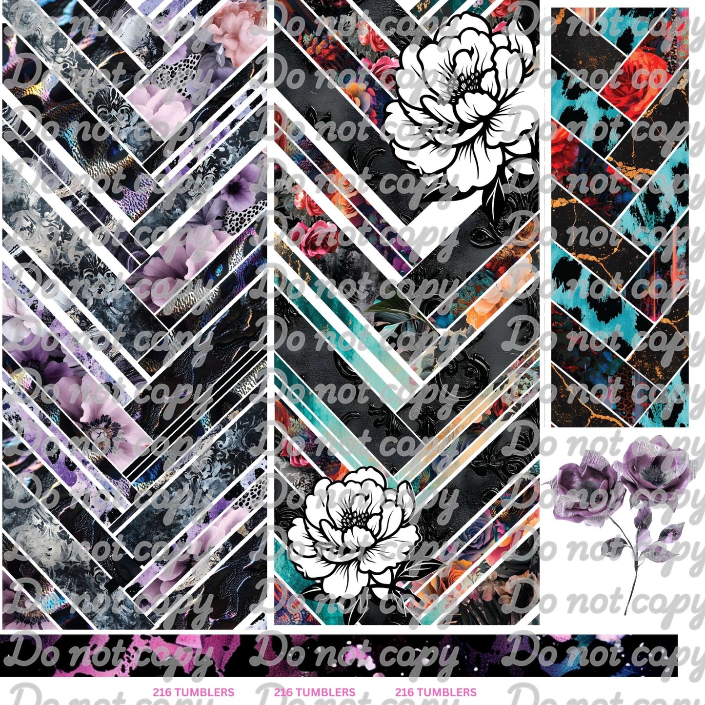 615 MIXED BRAIDS - 216 Tumblers