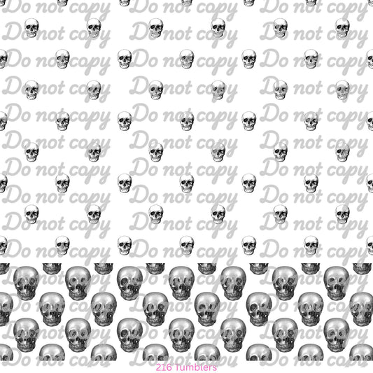 627 MINI SKULLS BIRTHDAY DROP - 216 Tumblers