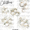 633 WHITE ORNAMENTS - 216 Tumblers