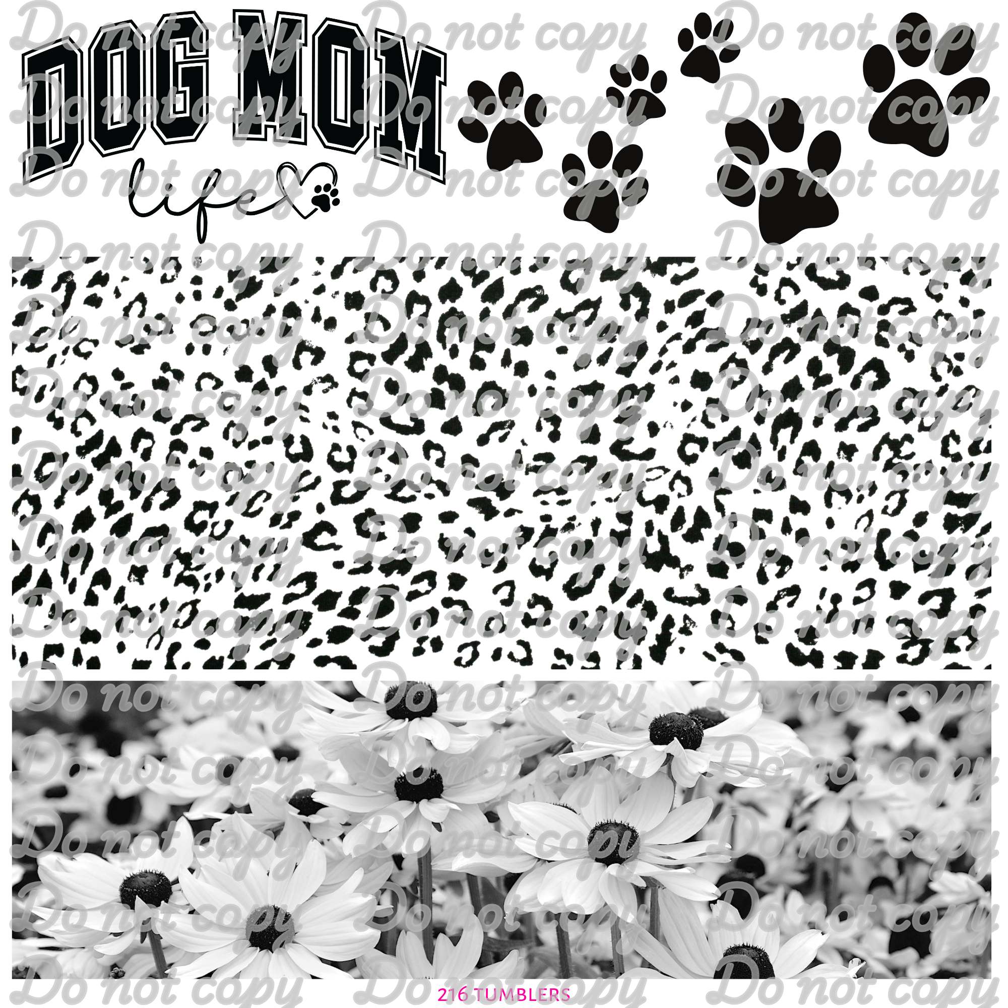 639 DOG MOM LIFE - 216 Tumblers