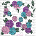 640 HAND DRAWN FLOWERS 2 - 216 Tumblers