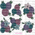 642 HAND DRAWN FLOWERS 1 - 216 Tumblers