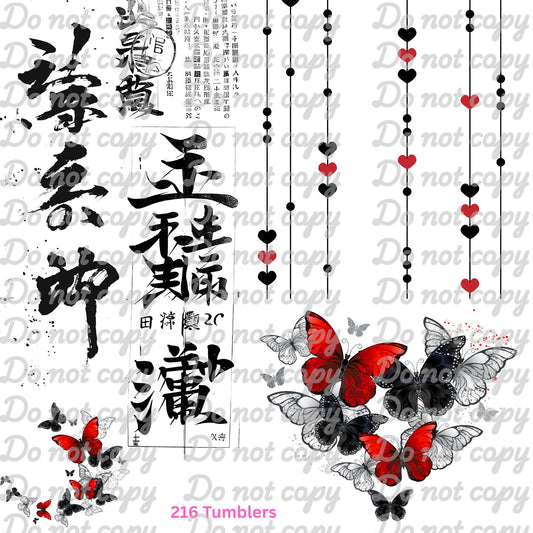 647 ASIAN WRITING 2 - 216 Tumblers